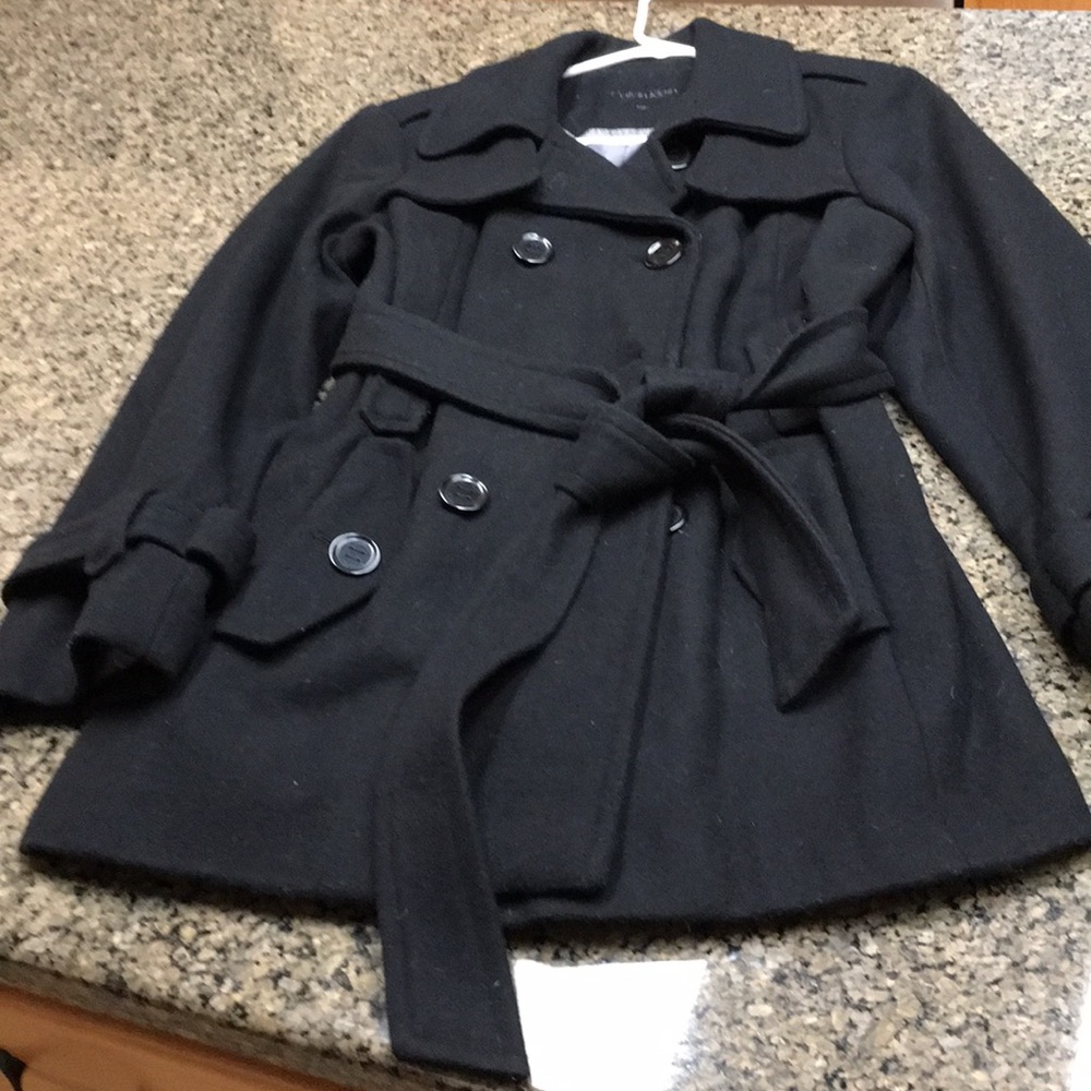 Calvin Klein Black Wool Coat New With Tags